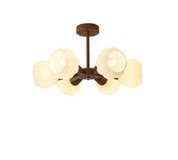 Umbratica Mid Century Sputnik Chandelier For Farmhouse 4-lights French Country Milk White Glass Ceiling Pendant Light Fixture Modern Nordic Kitchen Close To Ceiling Lamp For Living Room Dining Room