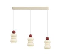 Umbratica Modern Minimalist Pendant Light, Metal Suspension Lamps with White Resin Lampshade, Dining Room Chandelier, E27 Lighting Fixture, Kitchen Decorative Island Lamp