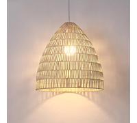 Umbratica Modern Rattan Light for Kitchen Island Cylinder Large Bamboo Hanging Lamp Hand Woven Wicker Ceiling Lamp Nordic Boho Coastal Chandelier for Dining Table Bedroom Staircase/a Style