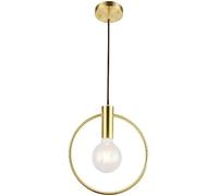 Umbratica Nordic Glass Bedside Pendant Light Modern Minimalist Golden Annular Kitchen Island Hanging Lamp Mid Century Creativity Dining Room Chandelier For Living Room Bedroom Study Bar Counter