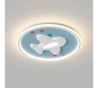 Umbratica Nordic White Cloud Kids Flush Mount Ceiling Light Fixture Modern Cartoon Airplane Bedroom Close To Ceiling Lamp Mid Century Minimalist Nursery Chandelier For Kindergarten Boy Girl's Room