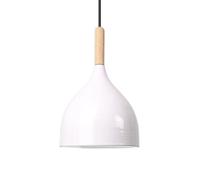 Umbratica Small Hanging Light Macaron with 6.6" Metal Lampshade, Wooden Accessories Decoration Lighting Fixtures Chandelier Mid Century for Kitchen Island, Dining Room, Dark, a