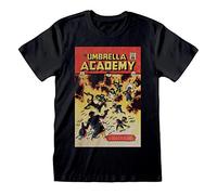 Umbrella Academy Comic Cover Adults Black T-Shirt - Large [video game] [video game]
