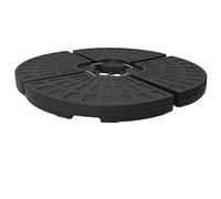 4x Umbrella Base Fan-shaped Black Outdoor Garden Parasol Holder Stand vidaXL