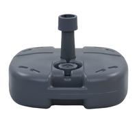 Umbrella Base Plastic Grey 45x47.5x13cm Water/Sand Fillable 19-38mm Pole Stable
