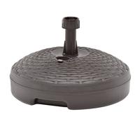 vidaXL Umbrella Base Sand/Water Filled 20 L Brown Plastic, Brown