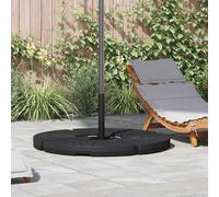 Umbrella Base Set Black HDPE 102.5cm Fan-Shaped 4pc HeavyDuty Water/Sand Fill x4