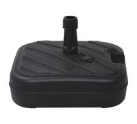Umbrella Base Square Sand/Water Filled Black Outdoor Parasol Holder vidaXL