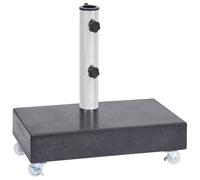 vidaXL Umbrella Base Black Granite Parasol Base Stand Holder Outdoor Patio