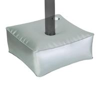 Umbrella Base Weight Bag | Thickened PVC 40x40x15cm Square Water Container 24L Capacity 7cm Pole Opening | Heavy Duty Stabilizer Support Accessory | Outdoor Patio Garden Deck Cantilever Shade Stand Ba