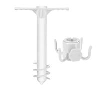 Umbrella Beach Stakes - Umbrella Beach Stakes, Outdoor Changing Base | Rustproof Parasol Holder with Hooks, High Performance for Garden, Courtyard, Pool, Seaside, Backyard, Camping, Backpack