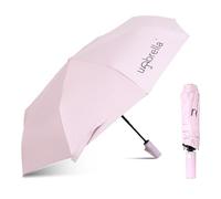UMBRELLA Brand Compact Folding Umbrella - Automatic Open/Close, 8 ribs, Folding Umbrella,Windproof Travel Umbrella for Rain or Shine - UV protected!… (Pink)