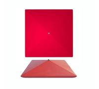 Umbrella Canopy Replacement 4 Arms, Rectangle Patio Umbrella Replacement Cloth, Replacement Parasol Garden Patio Umbrella Fabric, UV-Resistant/Washable 2.0x2.0m 2,2x1,8m 2,5x2,5m 2,8x2,2m 3,2x2,5m(Red