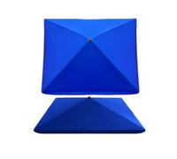 Umbrella Canopy Replacement 4 Arms, Rectangle Patio Umbrella Replacement Cloth, Replacement Parasol Garden Patio Umbrella Fabric, UV-Resistant/Washable 2.0x2.0m 2,2x1,8m 2,5x2,5m 2,8x2,2m 3,2x2,5m(Blu