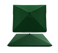 Umbrella Canopy Replacement 4 Arms, Rectangle Patio Umbrella Replacement Cloth, Replacement Parasol Garden Patio Umbrella Fabric, UV-Resistant/Washable 2.0x2.0m 2,2x1,8m 2,5x2,5m 2,8x2,2m 3,2x2,5m(Gre