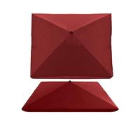 Umbrella Canopy Replacement 4 Arms, Rectangle Patio Umbrella Replacement Cloth, Replacement Parasol Garden Patio Umbrella Fabric, UV-Resistant/Washable 2.0x2.0m 2,2x1,8m 2,5x2,5m 2,8x2,2m 3,2x2,5m(Dee