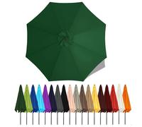 Umbrella Canopy Replacement Outdoor 6/8 Rib 6FT 7FT 8FT 9FT 10 FT 11FT, Market Patio Table Cover For Backyard Garden Courtyard Swimming Pool Lawn, Market Umbrella Top(Dark green,2.5m - 8Ribs)
