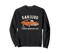 Umbrella Celebration, Car Lovers, Dad, Men, Present, Classic Car, 80 Years Old, Classic Never Gets Old Sweatshirt