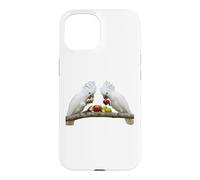 Umbrella Cockatoo Pair Indonesia White Parrot Bird Case for iPhone 15