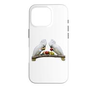 Umbrella Cockatoo Pair Indonesia White Parrot Bird Case for iPhone 16 Pro