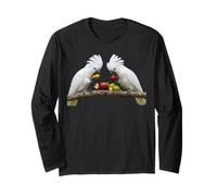 Umbrella Cockatoo Pair Indonesia White Parrot Bird Long Sleeve T-Shirt