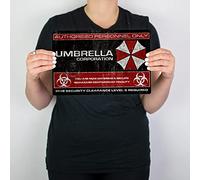 Umbrella Corporation Metal Wall Sign Resident Evil The Hive Racoon City Alice Extinction T Virus (A4 (305mm x 200mm))