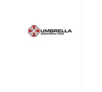 Umbrella Corporation, White, Resident Evil Notebook: Journal, paperback, 6x9 inches, 100 pages