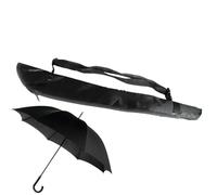 Umbrella Cover - 29.53 x 4.72 x 0.79 Inches Umbrella Shoulder Bag | Umbrellaa Carry Bag, Absorbent, Dustproof, Zippered Protective Cover with Shoulder Strap, Multi-Function, Black, Se référer au