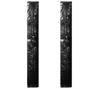 Umbrella Cover PE Black 250cm Zipper Drawstring Waterproof 2pcs 50cm UVResistant