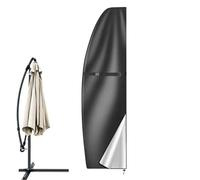 Umbrella Cover with Arm - Weatherproof Protective Cover - Tubular Protective Cover Made of Oxford Fabric for Pool Patio Garden Area Balcony Backyard