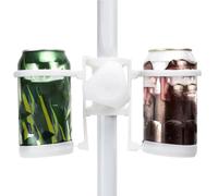 Umbrella Cup Holder, Bottle Rack, Beverage Stand, Leakproof Grip, Quick Attachment, UV-Resistant Build, Space Saver, Portable Use, Sturdy Support, Perfect for Garden, Beach, Lawn, 8.66x4.72 inches