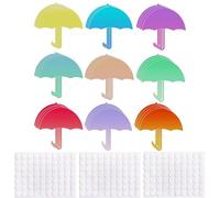 Umbrella Cutouts Paper Spring Summer Bulletin Board 90 Pcs Classroom Cut Outs Umbrellas Shaped Die Cuts for DIY Craft Office School Party Decor (Umbrella)