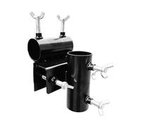 Umbrella Deck Mount,Clamp Parasol Railing Rack,Umbrella Support Bracket | for Backyard Outdoor Patio Balcony Fence Apartment Porch Garden