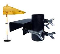 Umbrella Deck Mount, Railing Clamp Rack for Parasol, Deck Parasol Bracket, for Backyard Outdoor Patio Balcony Fence Apartment Porch Garden
