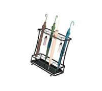 Umbrella Display Stand Rack,Commercial Organizer with A Drip Tray,for Entryway Home Office Patio Decor(10 holes8 hooks)