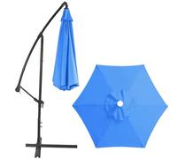 Umbrella For Garden Table, Table Umbrella Outdoor, 9Ft Outdoor Patio With Push Button Tilt And Crank, 6 Sturdy Ribs Uv Protection Waterproof For Garden/Backyard, No umbrella stand