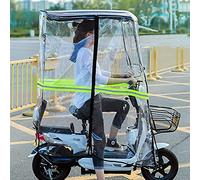 Umbrella for Scooter,Battery Car Canopy Umbrella Cover,Rain Cover Universal Motor Scooter Umbrella Mobility Sun Shade Rain Cover,B-Black