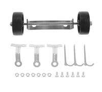 Umbrella Gas Heater Wheel Replacement Kit Caster with Ground Nails | Portable Heater Wheels for Freestanding round Base, Modern Design with Plastic Core and Metal Hub, Suitable for Patios