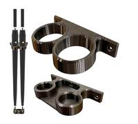 Umbrella Holder - Heavy Duty Wall Mounted RV Storage, 3D Printed Screw Fix Stand, Drip Tray Rainwater Collector + Hole Space Saver, 15cm Waterproof Bracket - For Car Bedroom Patio & Office