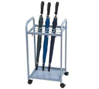 Umbrella Holder,Stand For Hallway,Large Capacity Metal For Corridor Entrance Commercial Heavy Duty Metal Frame With Bottom Foot Pad Wheels Large-Capa