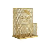 Umbrella Holder Stand, Hollow-Out Indoor/Outdoor Umbrella Rack with Removable Drip Tray and Storage, 35x24x46 cm