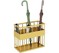 Umbrella Holder Stand Metal Rack with Drip Tray, Rectangular Storage for Umbrellas and Walking Sticks, Perfect for Mall or Apartment Hallways