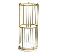Umbrella Holder with Marble Base - Hollowed-Out Metal Stand for Umbrellas, Ideal for Hotels, Apartments, and Offices - Efficient Storage Solution