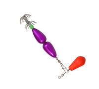 Umbrella Hook Cuttlefish Sleeve Fishing Hook Double Layer Squid With Colorful Beads Swivels Sea Fishing Accessories Colorful Beads Swivels Squid Jig