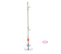Umbrella Hook Luminous Squid Jig Stainless Steel Rod Octopus Ink Fishing Hook Durable Stainless Steel Octopus Fishing