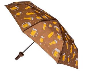 Umbrella in the shape of a beer bottle. Ideal gift for Dad
