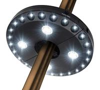 Umbrella Lights Outdoor Parasol Lights Solar Powered Parasol Lights, Detachable Portable Camping Tent Lamp with 3 Lighting Modes Battery-Powered LED Flashlight