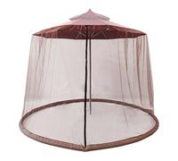 Umbrella Net Patio - Backyard Umbrella Screen, 9.8x7.6 FT Full-Coverage Patio Sunshade Netting With Zipper, Protective Mesh Screen For Outdoor Canopy,