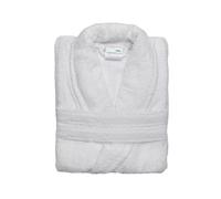 Umbrella Outdoors Premium Cotton Terry Toweling Bathrobe - Unisex Spa & Hotel Quality Gown, Extra Soft & Absorbent Thick Towel Bathrobes for Men & Women Towel (UK, Alpha, L, Regular, Regular, White)