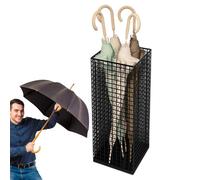 Umbrella Rack for Entrance Entrance - Metal Iron Rebrella Shovel Storage Shelf, Decorative Interior Stand, Hallway Organiser with Large Capacity, Freestanding Sugarcane Holder, Compact Input